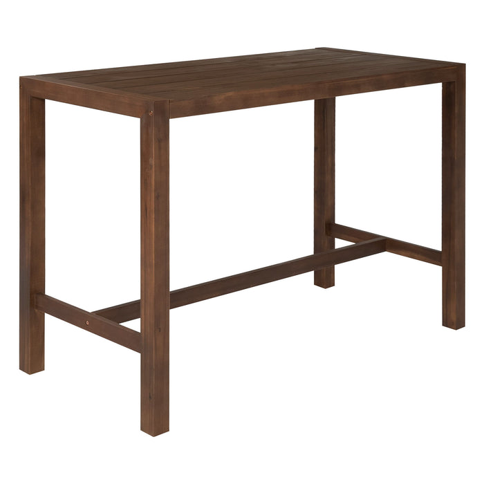 Patio Bar Set With Ergonomic Chairs