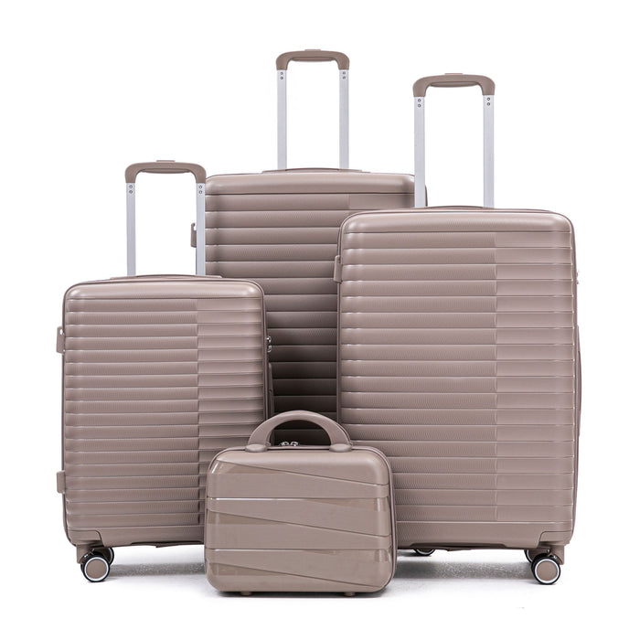 4 Piece Luggage Set, Combination Lock