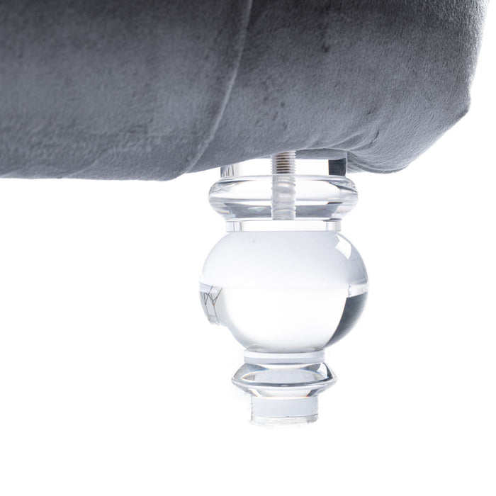 Velvet Chaise Lounge Indoor, Button Tufted Upholstered Chaise Lounge Chair With Pillow