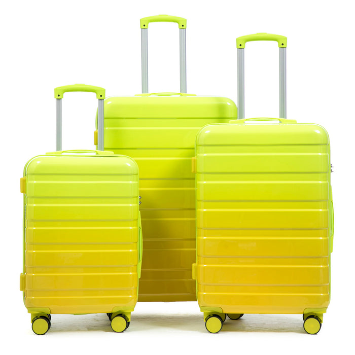 Luggage Set 20" /24" /28" With Combination Lock And Silent Wheels