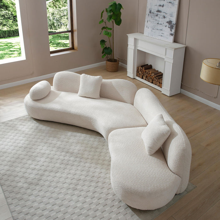 Modern Curved Modular 5 Seater Sofa