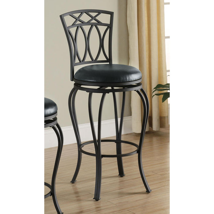 Swivel Stool With Upholstered Seat