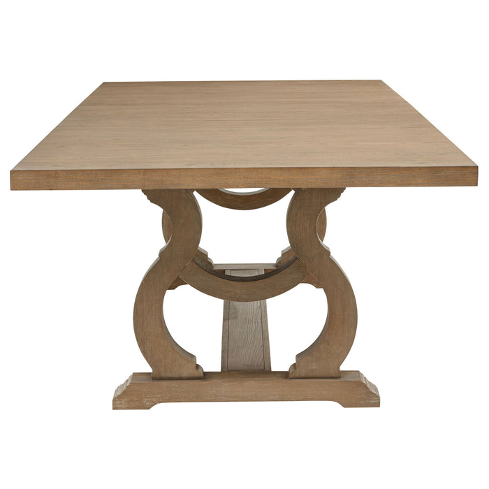 Fremont - Trestle Rectangular Dining Table With Removable Leaf