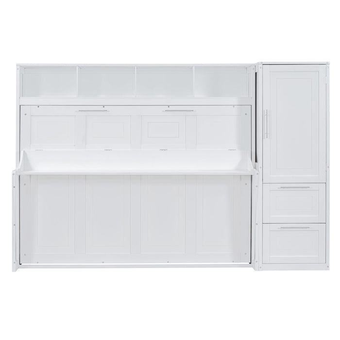 Space Saving Murphy Wall Bed With Closet And Drawers