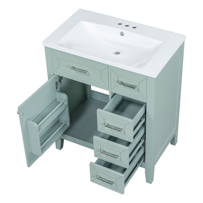 Modern Bathroom Vanity With Sink Combo, 3 Drawers