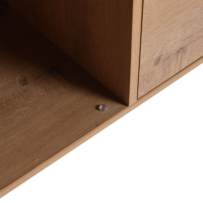 35" Freestanding Bathroom Vanity With Soft Close Doors And 2 Drawers (Vanity Only) - Imitative Oak