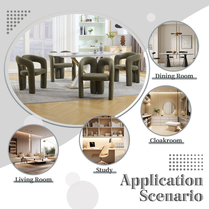 Coolmore Contemporary Designed Accent / Dining Chair With Armrests