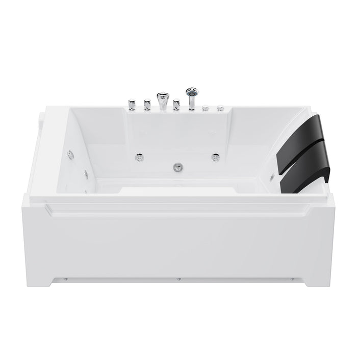 Xavier - Double Massage Bathtub - Milk White