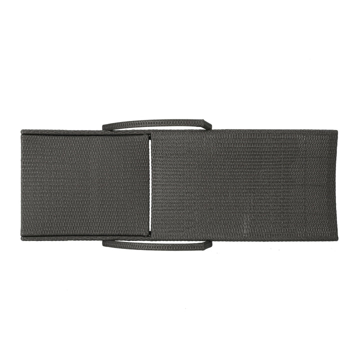 Salem - Contemporary Wicker Chaise Lounge With Arm, Weather Resistant