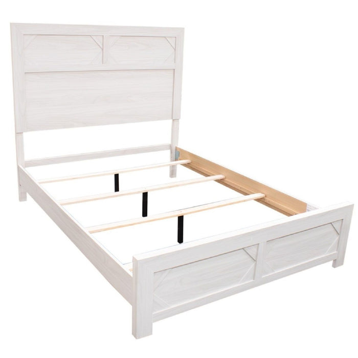 Transitional Bed With High Headboard