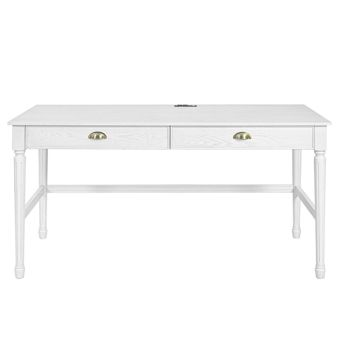 Modern Writing Desk With Drawers For Home Office
