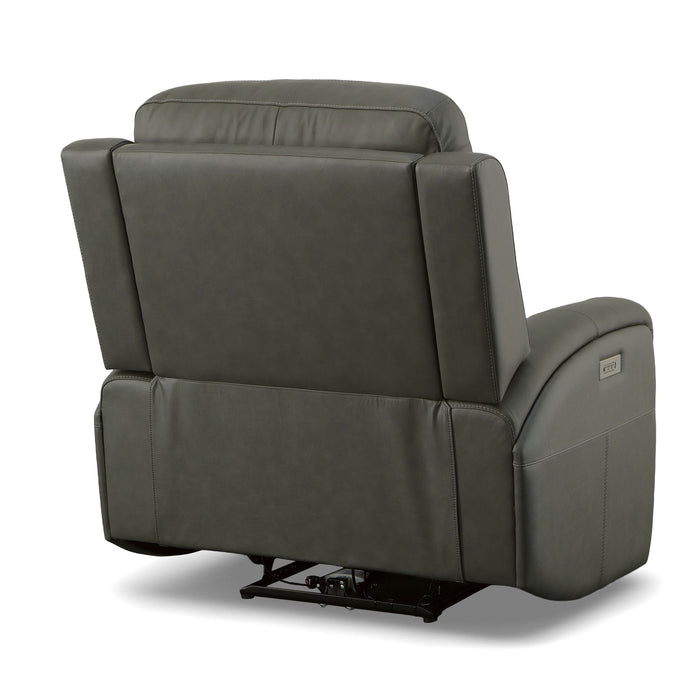Linden - Power Swivel Gliding Recliner With Power Headrest, Lumbar, Heat & Massage