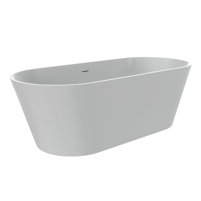Solid Surface Freestanding Soaking Bathtub & Ergonomic Design