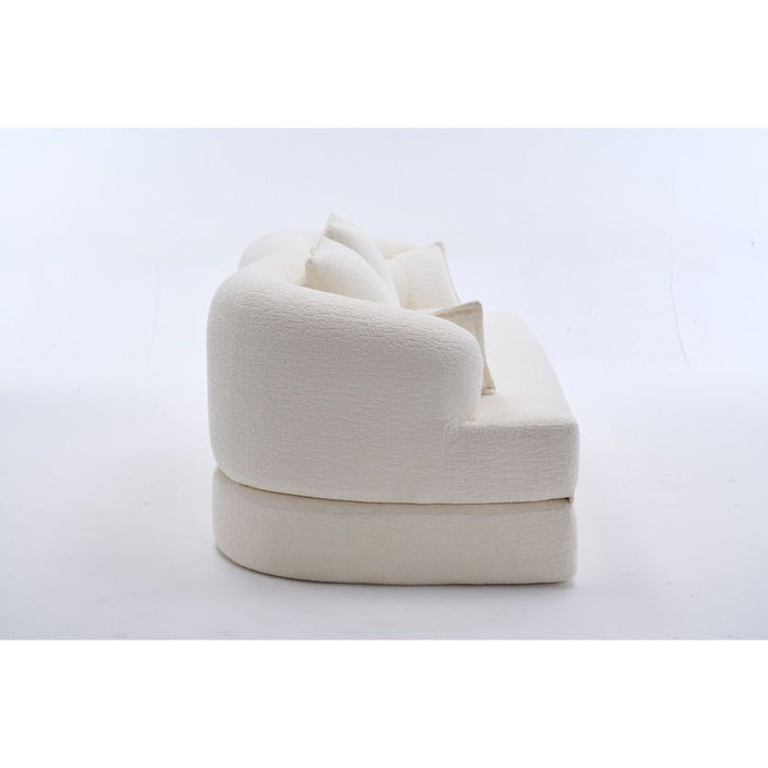 Foldable Sofa Bed, Boneless Couch Convertible Sleeper With 4 Pillows