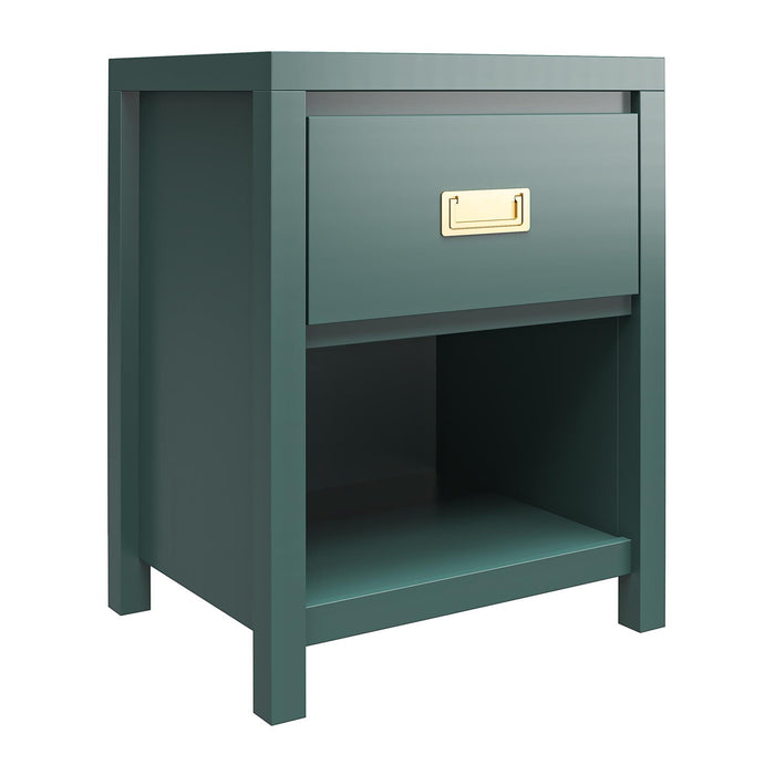 Haven - 1 Drawer Nightstand - Green