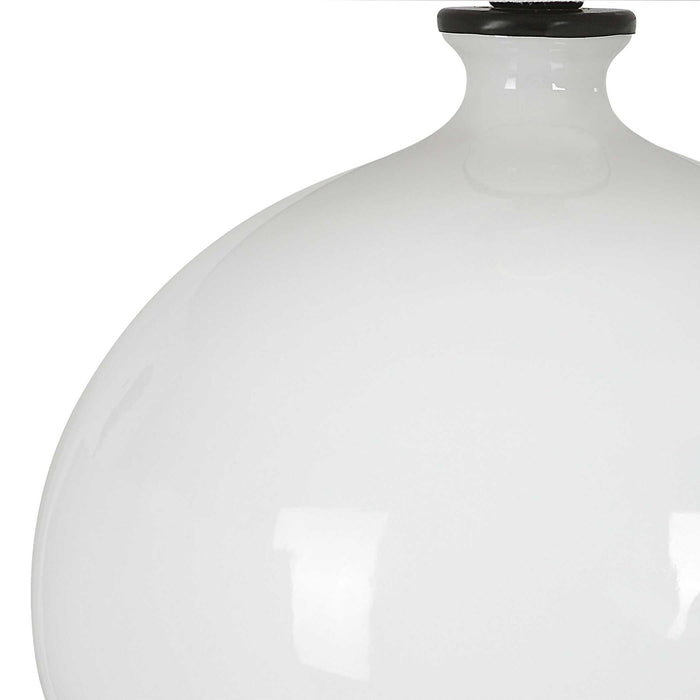 Collar - Gloss White Table Lamp