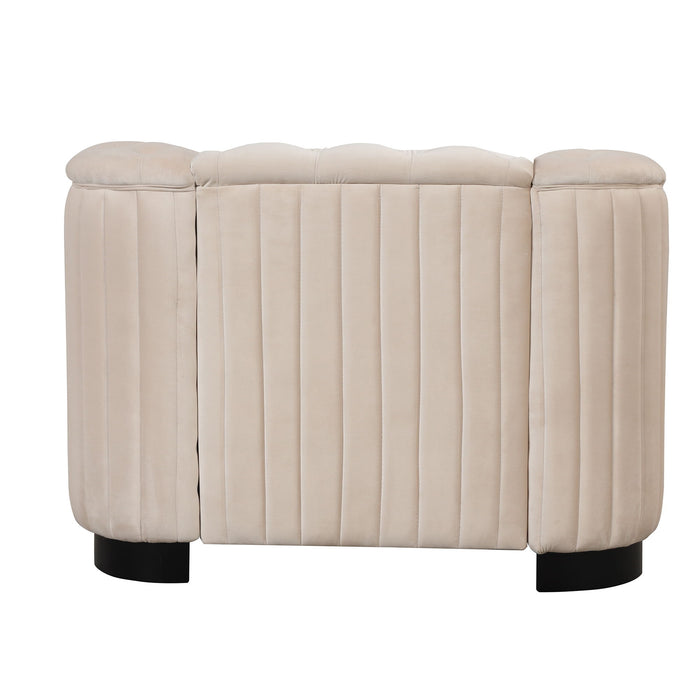 Upholstered Accent Sofa Chair With Removable Cushion