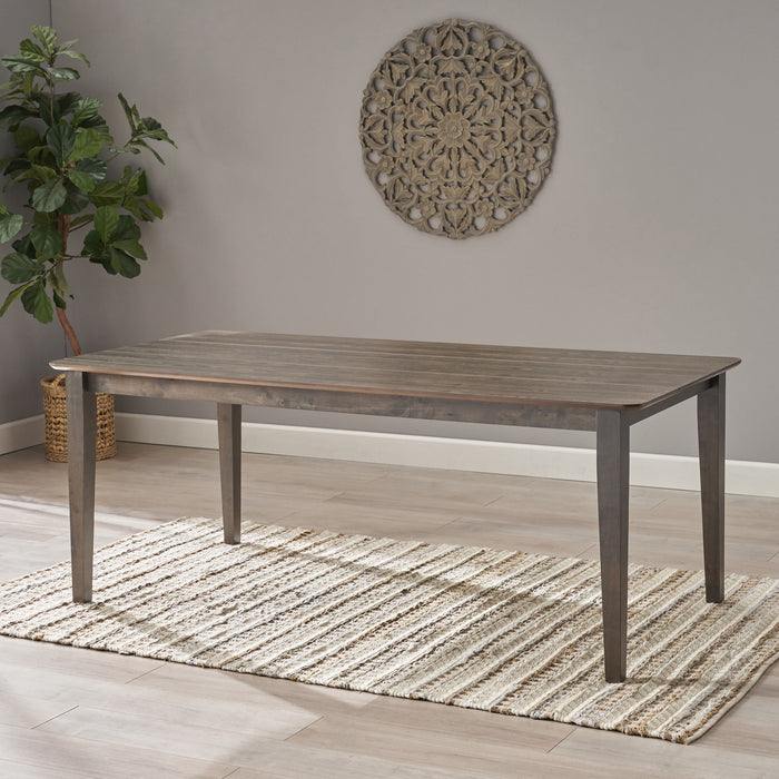 Farmhouse Charm Dining Table With Square Leg