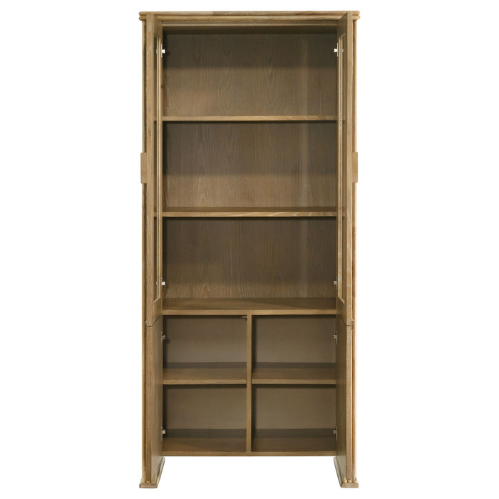 Dreydon - 4 Door Display Cabinet - Light Brown