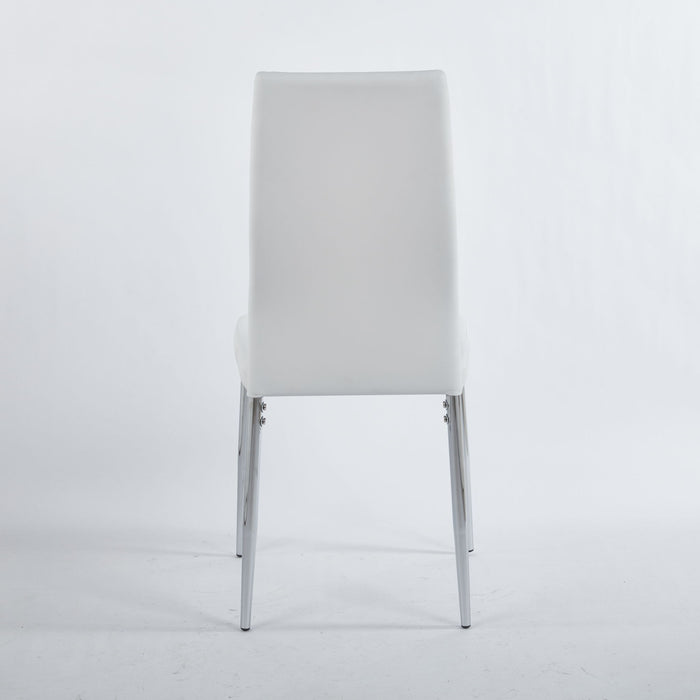 Chrome Leg Dining Chair (Set of 4)