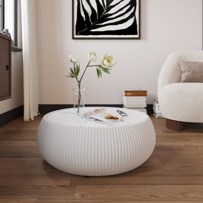 Drum Shaped Coffee Table