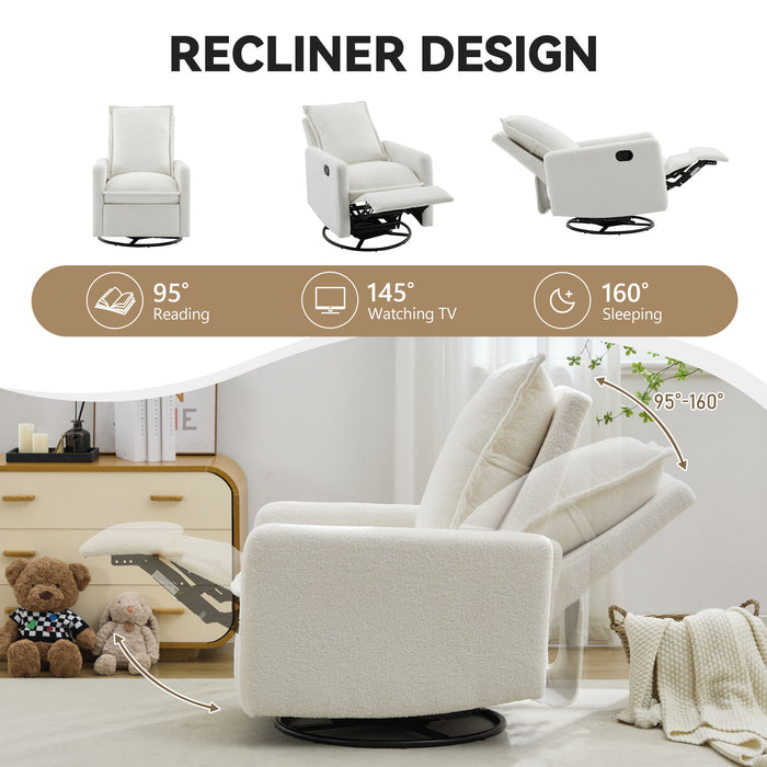Swivel Rocker Glider Recliner Chair