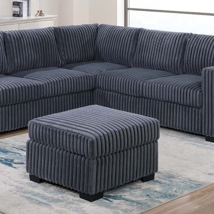 Contemporary Sectional Set With Ottoman