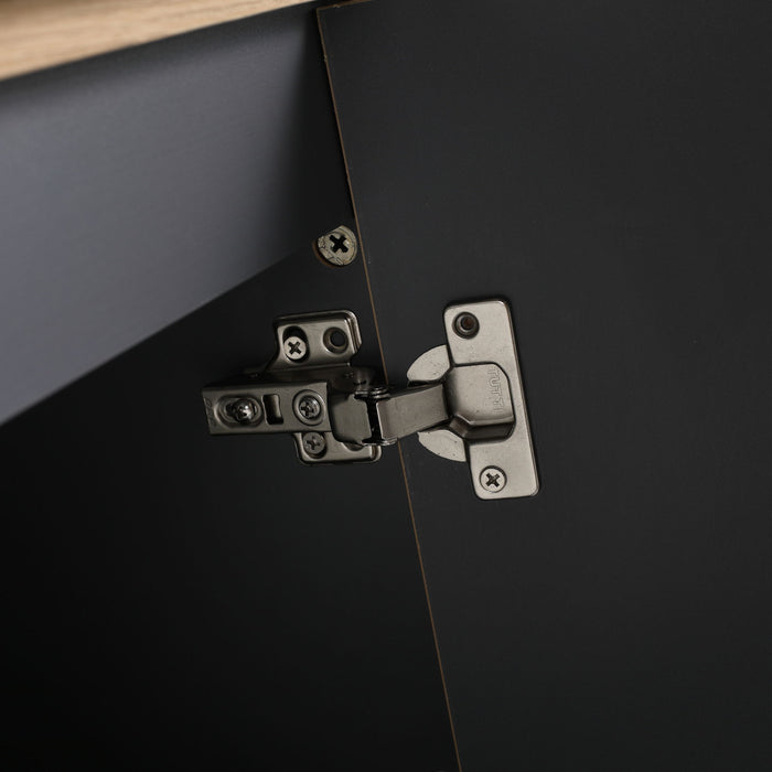 Contemporary Freestanding Bathroom Vanity With Adjustable Shelves