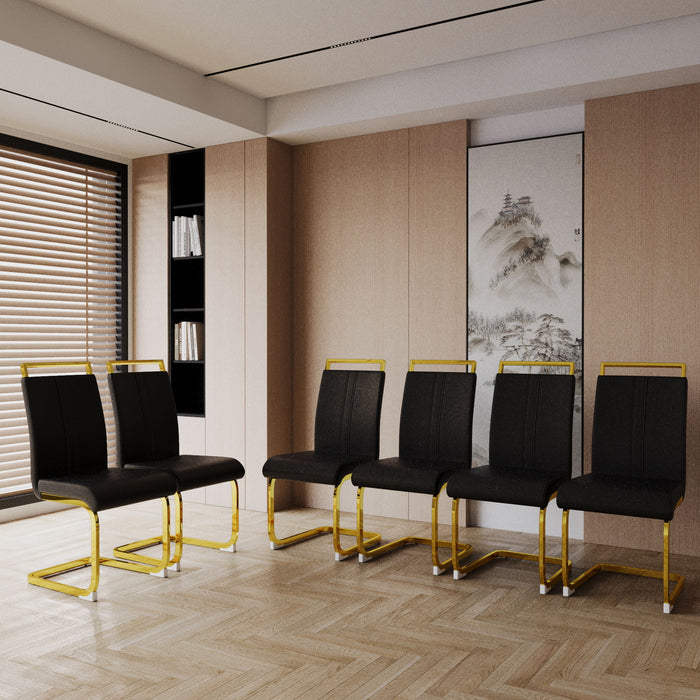 Side Dining Room Chair, Padded Seat High Back