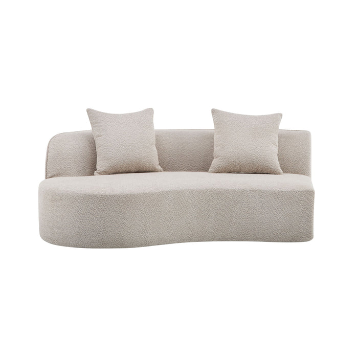 Elegant Curved Sectional Sofa With Full Foam Comfort