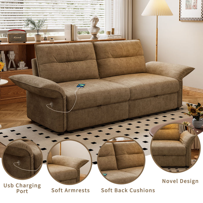 Sofa Bed With Convertible Design, Living Room Furniture