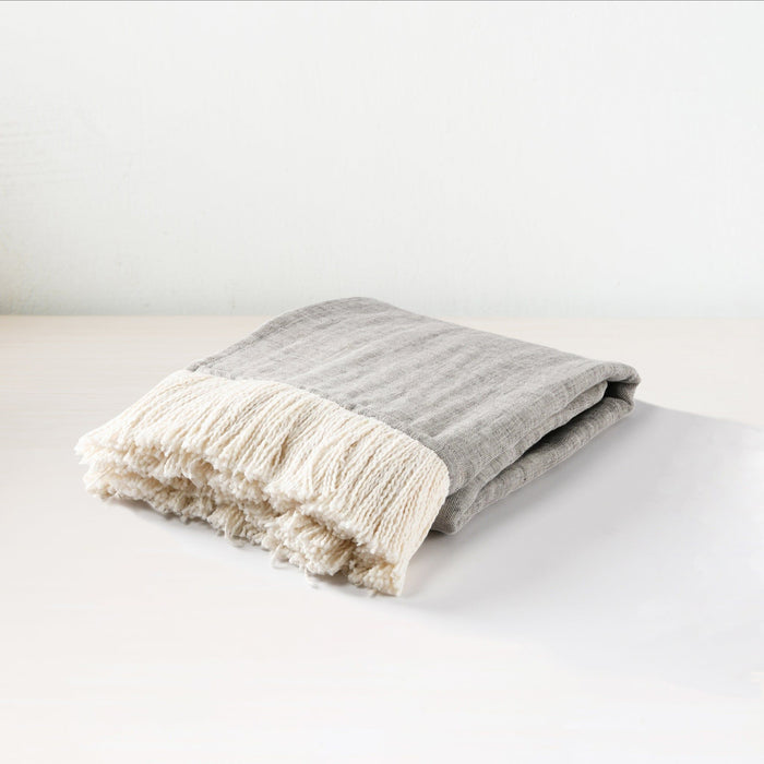 Joshua - TC Throw - Gray / Ivory