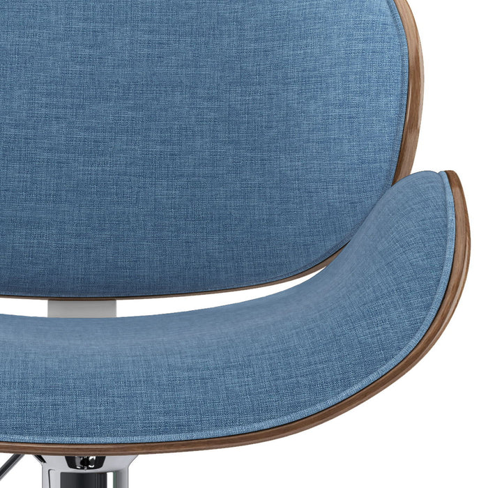 Marana - Adjustable Swivel Bar Stool - Blue Linen