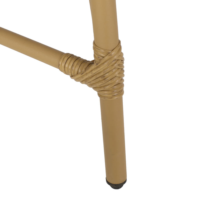 Outdoor Accent Chair With Basket Shape - Light Brown