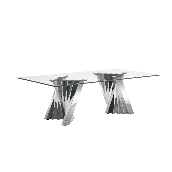 Table With Twisted Fan Shaped Legs