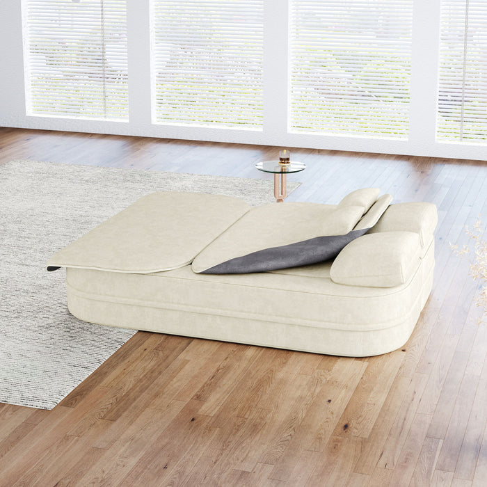 2 In 1 Foldable Sofa Bed With Multi Functional Blanket, Floor Lounge Sofa