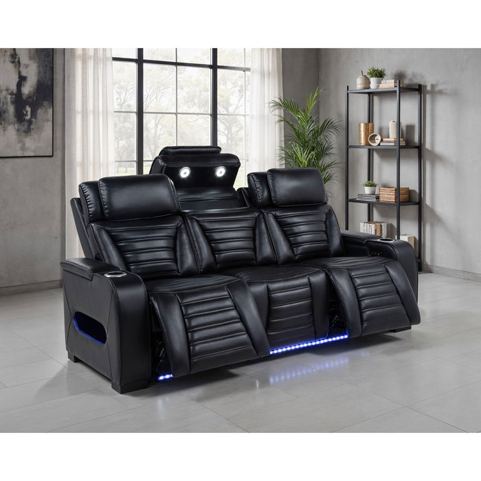Isadora - Power Reclining Sofa With Dual Independent Recline - Black