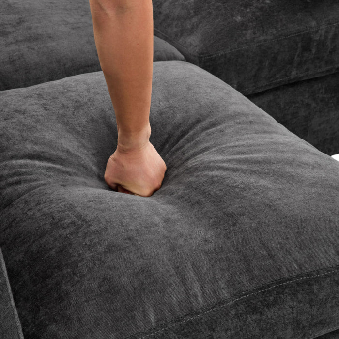 Sectional Sofa Modular U-Shaped With Ottoman & USB Ports