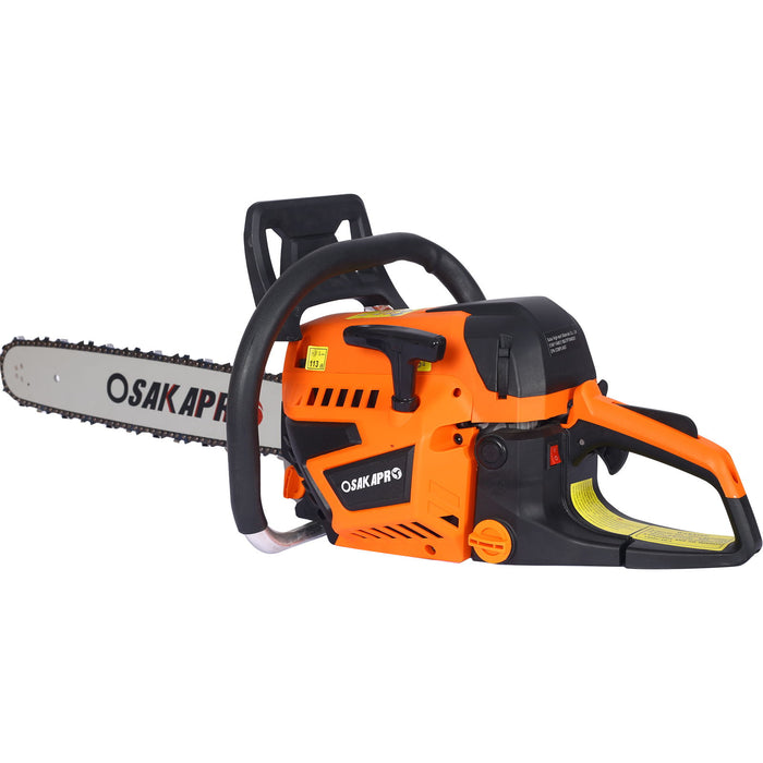 High Performance 22" 58Cc Gasoline Chainsaw For Trees And Wood Cutting Epa Compliant - Orange
