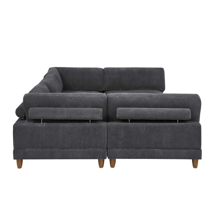 Modern Modular Sectional With Adjustable Back Support