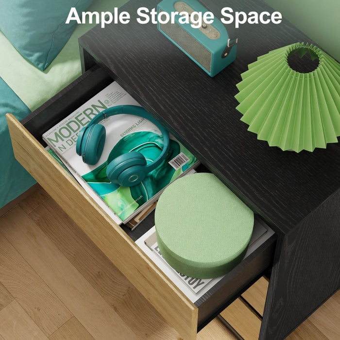 3 Drawer Nightstand, Bedroom Side Table