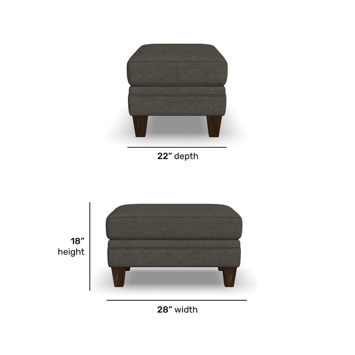 Lottie - Fabric Ottoman