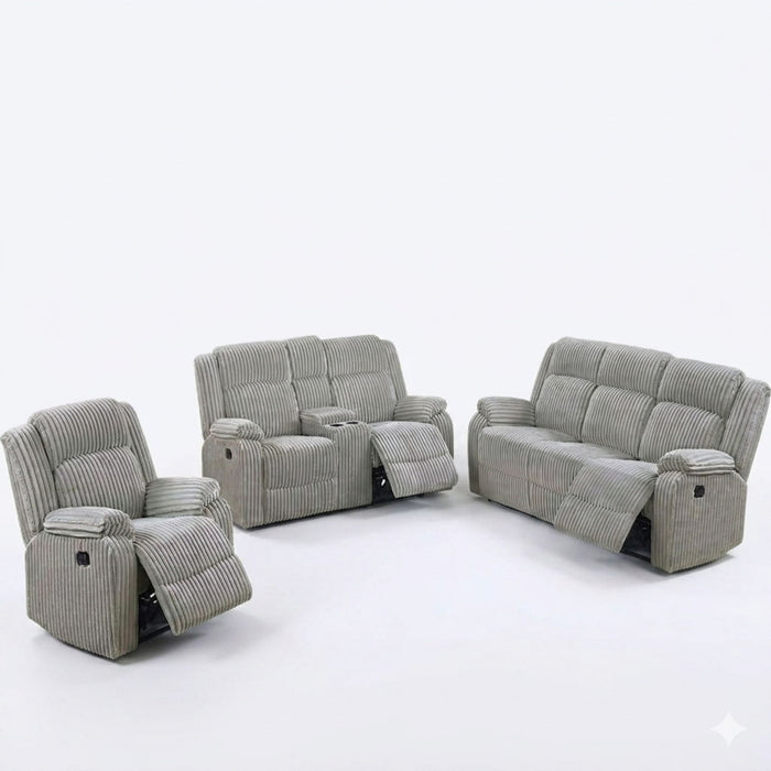 Modern Living Room Set With Pillow Arms