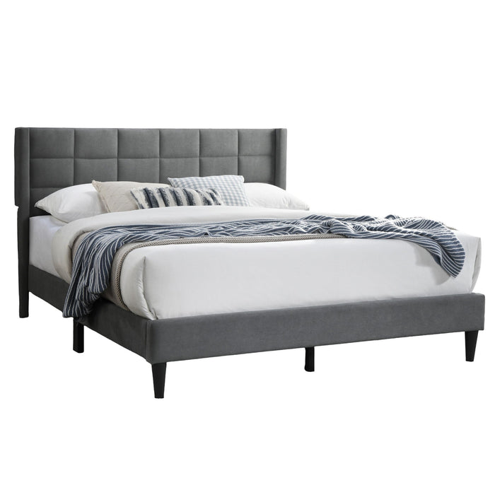 Bed Upholstered Box Design Headboard