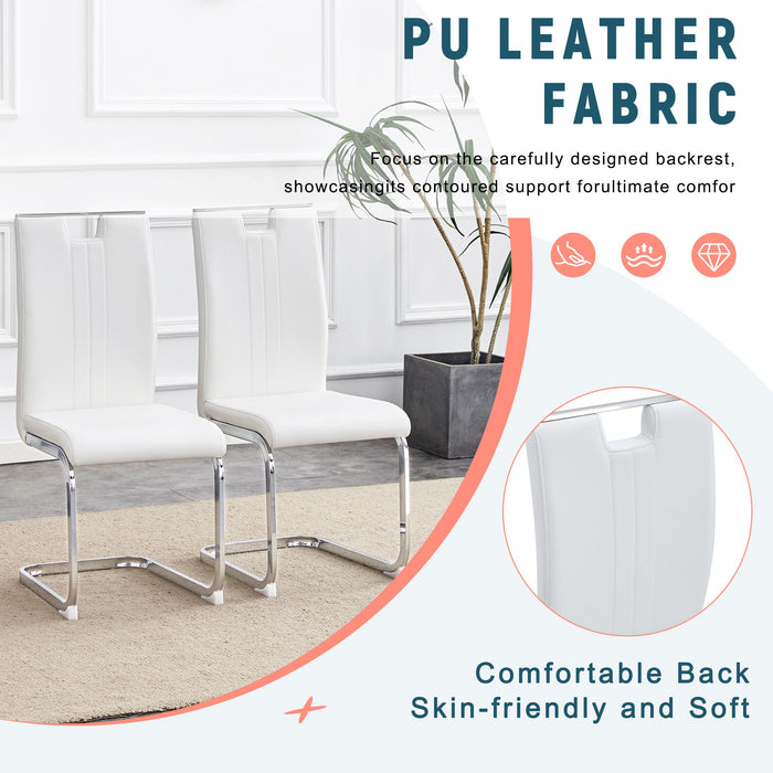 Bow Shaped Chairs, Ergonomic Design, Non Slip Base