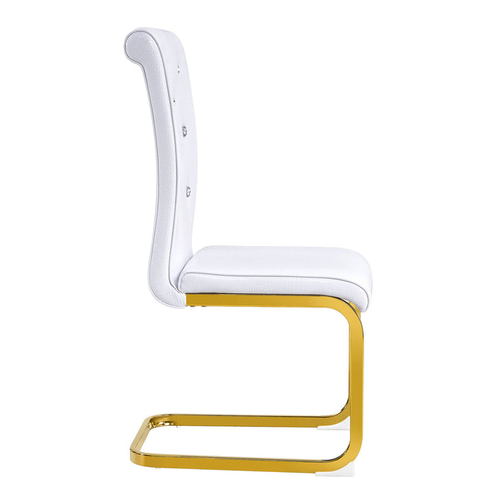 Elegant Design Alligator Skin Upholstered Dining Chairs