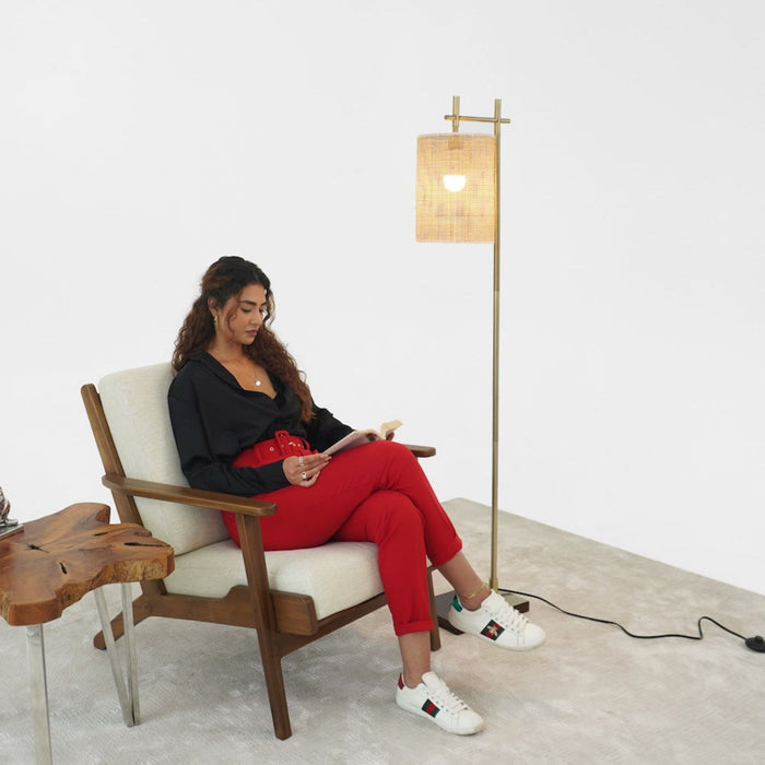Brizo - Tall Corner Floor Lamp - Gold