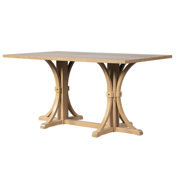 Dining Table With Trestle Base