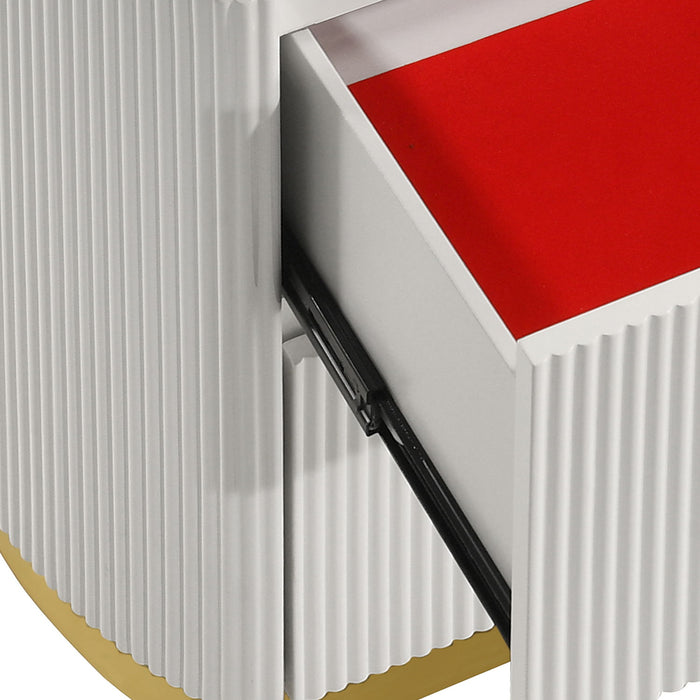 Giovanni - 2 Drawer Nightstand - White