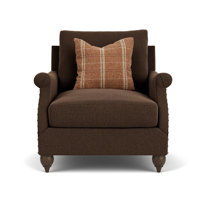 Veda - Fabric Chair With Nailhead Trim